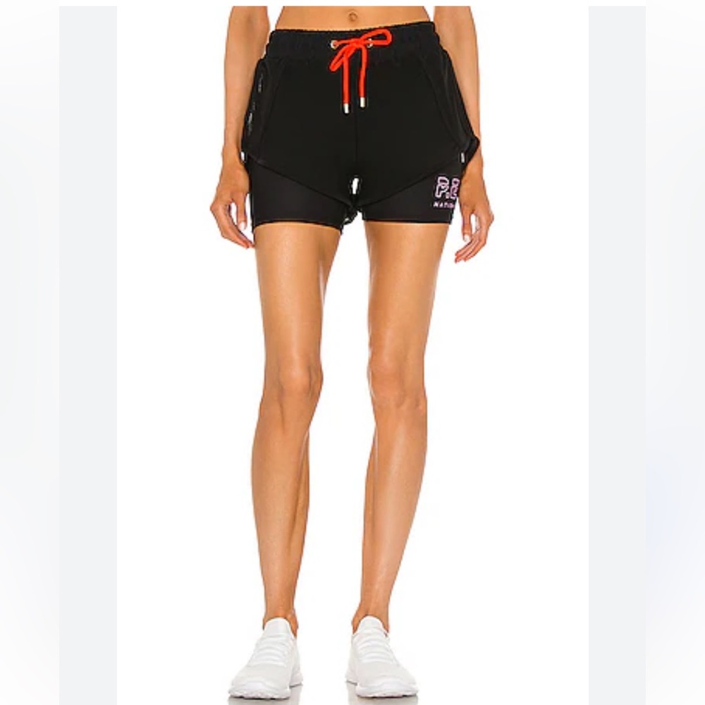 P.E Nation Point‎ Forward Layered Shorts Size XS Revolve Black